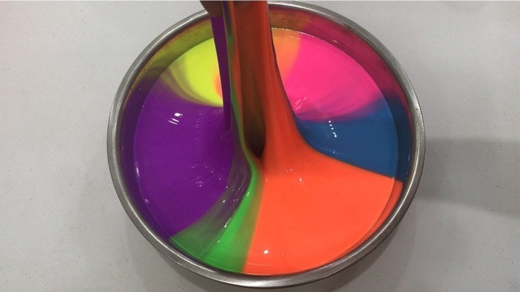 разноцветный слайм